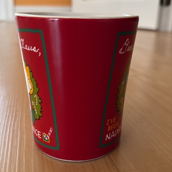 PEANUTS CHARLIE BROWN SALLY DEAR SANTA CLAUS I'VE BEEN.. COFFEE MUG SNOOPY 15 OZ - Picture 3 of 8